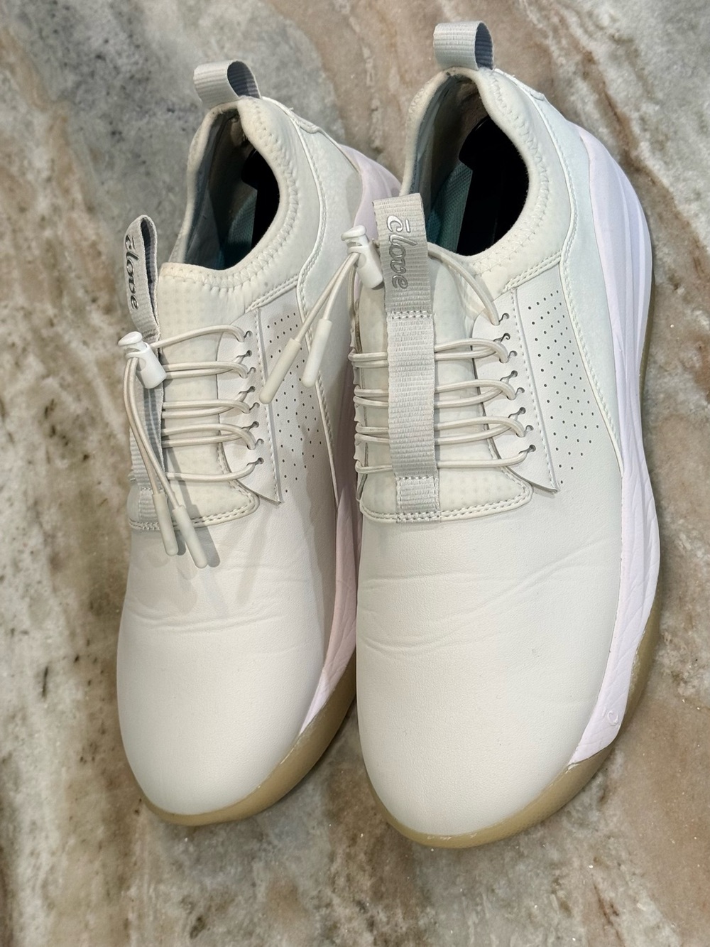 Women’s CLOVE Classic Brilliant white bungee athletic shoes- Size 10 - Picture 6 of 9